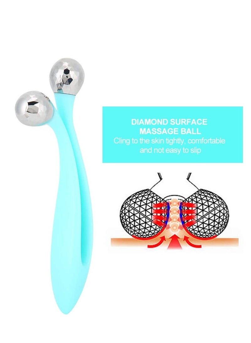 3D V Shape Face Roller, Double Ball Massager for Skin Lifting and Double Chin Reduction, Perfect for Face, Neck and Eye Care, Ideal Facial Tool for Women