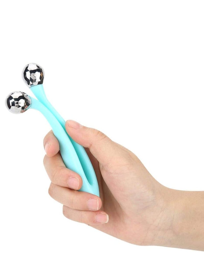 3D V Shape Face Roller, Double Ball Massager for Skin Lifting and Double Chin Reduction, Perfect for Face, Neck and Eye Care, Ideal Facial Tool for Women