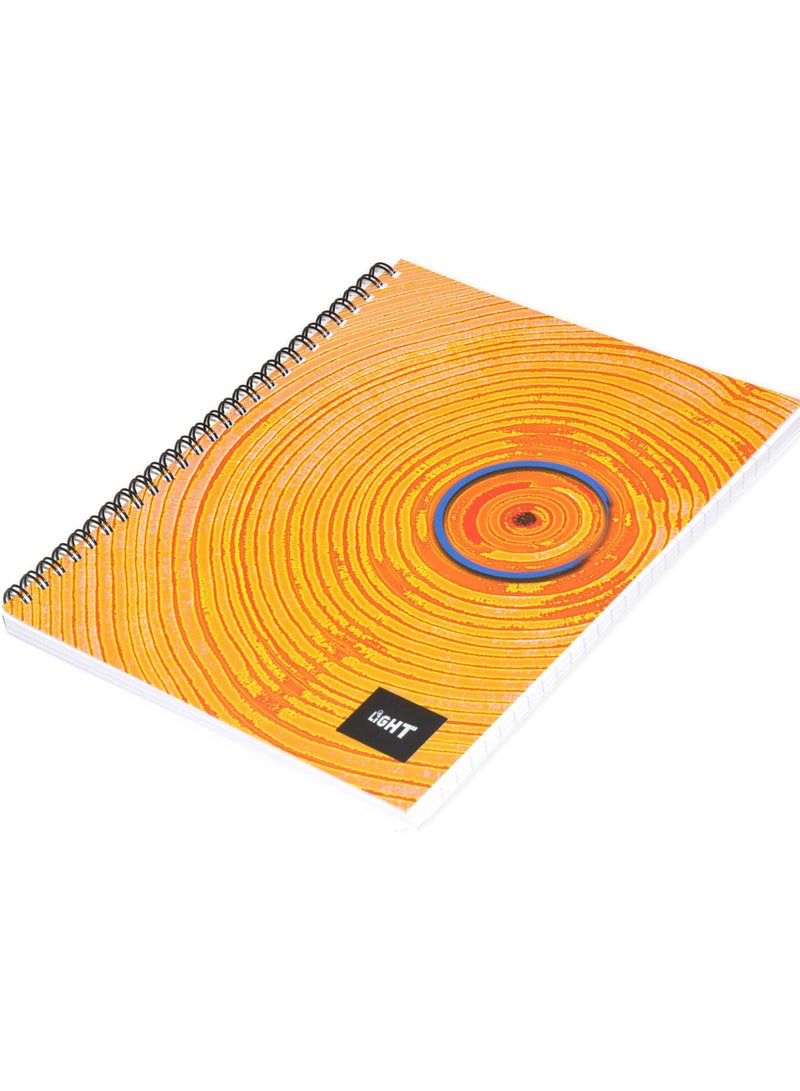 FIS FIS LIGHT Pack of 10  Spiral Soft Cover Notebook, Single Line, 9X7 Inches (22.86 X 20.32 CM), 100 Sheets -LINB971606S  - Image 4