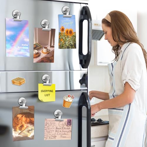 WUDIME 20 Pack Fridge Magnet Refrigerator Magnets, Strong Magnetic Clips, Heavy Duty Clip Magnets for Photo Displays, Whiteboard Magnets for Home, Office, Classroom - Image 2