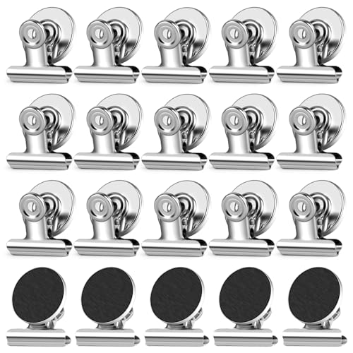 WUDIME 20 Pack Fridge Magnet Refrigerator Magnets, Strong Magnetic Clips, Heavy Duty Clip Magnets for Photo Displays, Whiteboard Magnets for Home, Office, Classroom - Image 1