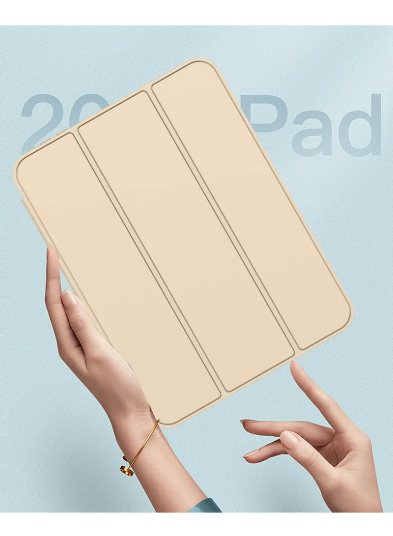 New iPad Mini 6 Case 8.3 inch 2021 (6th Generation) with Pencil Holder [Supports 2nd iPad Pencil Charging/Pairing], Smart Trifold Cover with Soft TPU Back, Auto Wake/Sleep (Gold)  - Image 4
