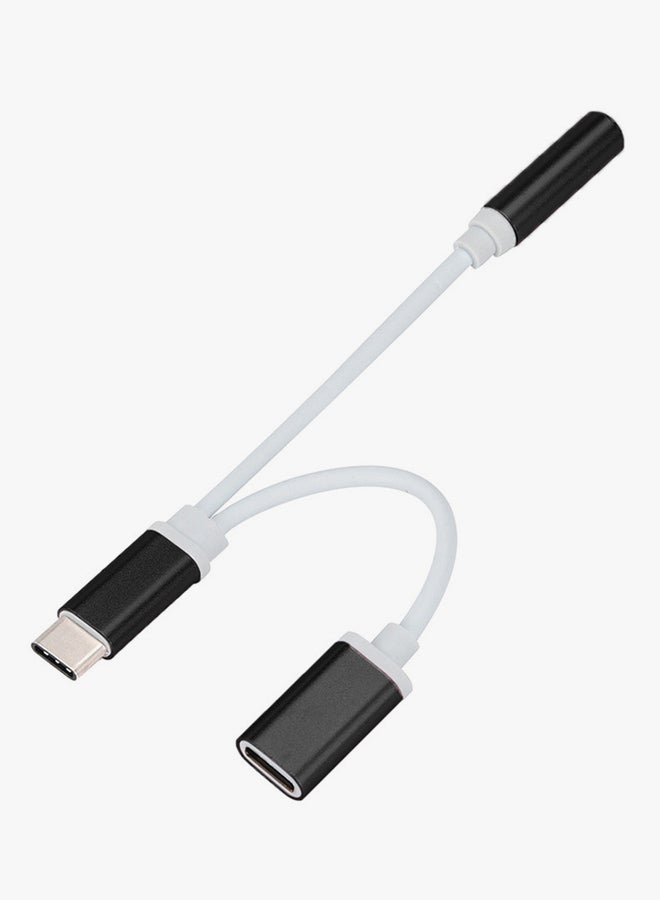 Voberry Type-C Data Sync Charging Cable White/Black - Image 3