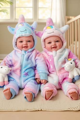 BABESIDE Baby Dolls Twins 17 Cute Soft Body Realistic Newborn Twin Dolls Real Life Baby Girl and Boy with Accessories Kids Age 3 Year Old Gifts Pretend Play Collection - Image 1