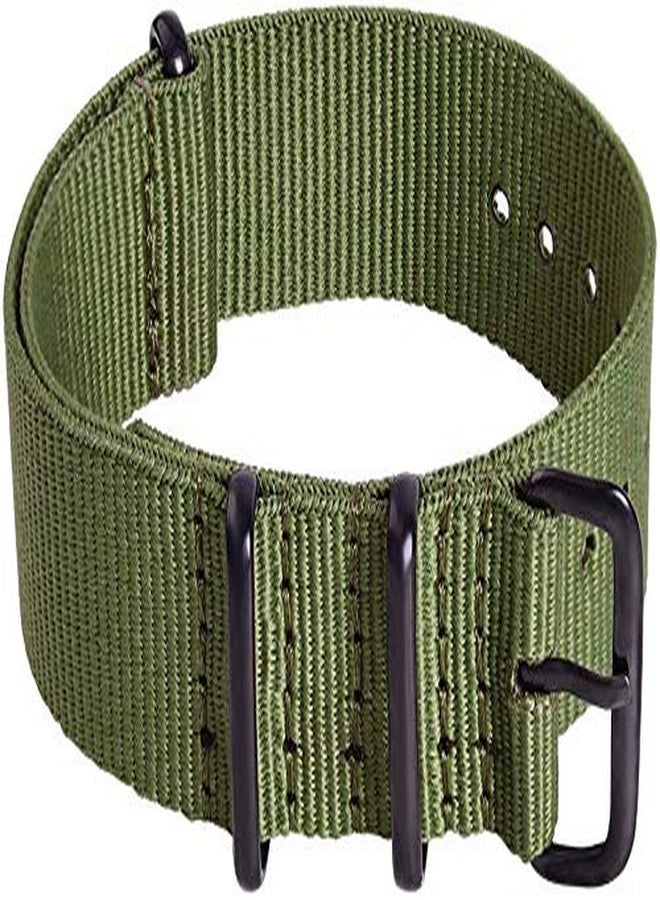 ريتشي سوار ساعة ريتشي العسكري المصنوع من النايلون الباليستي، مقاسات 16 مم، 18 مم، 20 مم، 22 مم، مصنوع من النايلون الفاخر، مزود بإبزيم من الفولاذ المقاوم للصدأ (عبوة من 4 قطع)، هدايا مميزة، هدايا صغيرة للرجال، أزرق / - Image 2