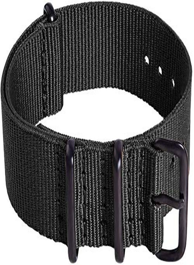 ريتشي سوار ساعة ريتشي العسكري المصنوع من النايلون الباليستي، مقاسات 16 مم، 18 مم، 20 مم، 22 مم، مصنوع من النايلون الفاخر، مزود بإبزيم من الفولاذ المقاوم للصدأ (عبوة من 4 قطع)، هدايا مميزة، هدايا صغيرة للرجال، أزرق / - Image 4