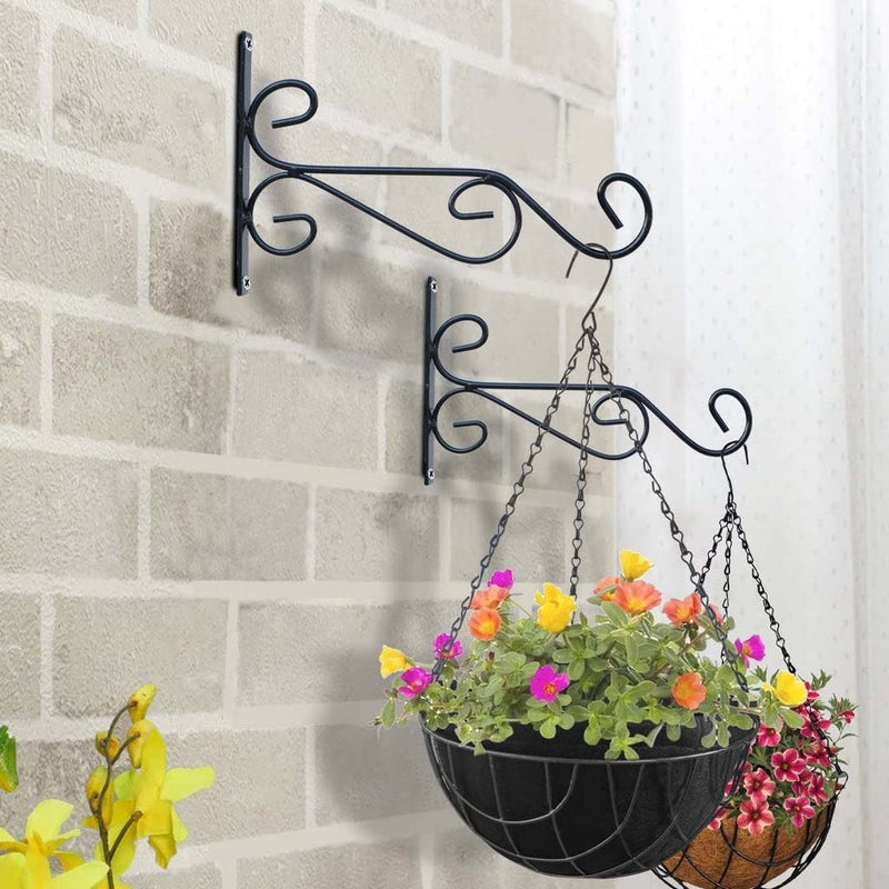 TrustBasket Evander Wall Bracket for Hanging Plants (Pack of 5) Wall Shelf Brackets Plant Hangers for Hanging Flower Pots for Indoor and Outdoor Plants - Image 1