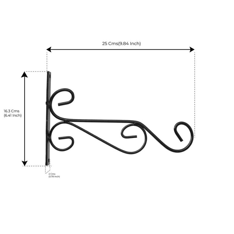 TrustBasket Evander Wall Bracket for Hanging Plants (Pack of 5) Wall Shelf Brackets Plant Hangers for Hanging Flower Pots for Indoor and Outdoor Plants - Image 3