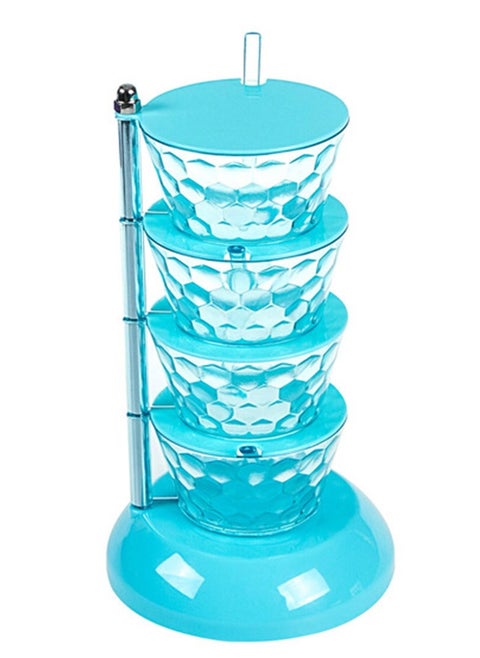 Rotating Vertical Salt Sugar Seasoning Box Storage Can Spice Case Jar