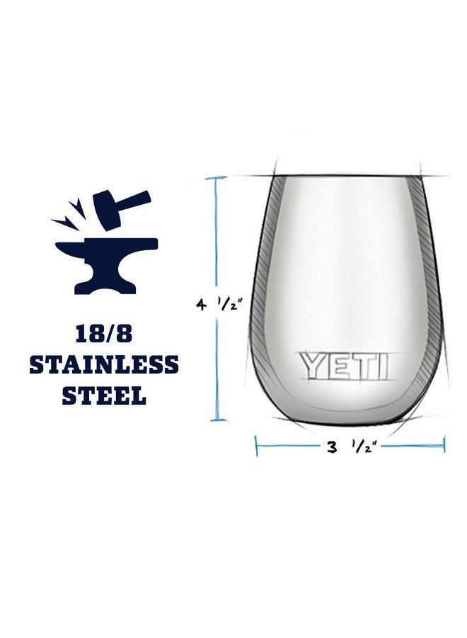 YETI Rambler 10 oz Wine Tumbler, Vacuum Insulated, Stainless Steel with MagSlider Lid, Tropical Pink - Image 2