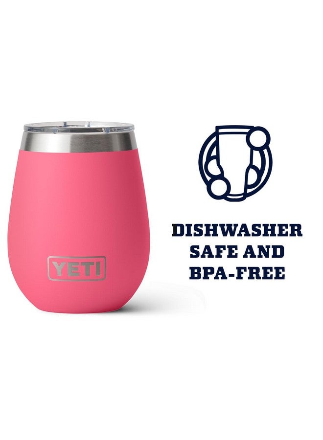 YETI Rambler 10 oz Wine Tumbler, Vacuum Insulated, Stainless Steel with MagSlider Lid, Tropical Pink - Image 3