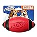 Nerf Dog Rubber Football Dog Toy with Interactive Squeaker Lightweight Durable and Water Resistant 5 Inch Diameter for MediumLarge Breeds Single Unit Red - Image 3