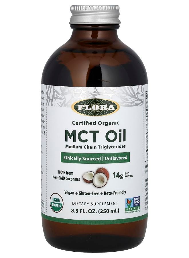 Certified Organic MCT Oil 8.5 fl oz (250 ml)