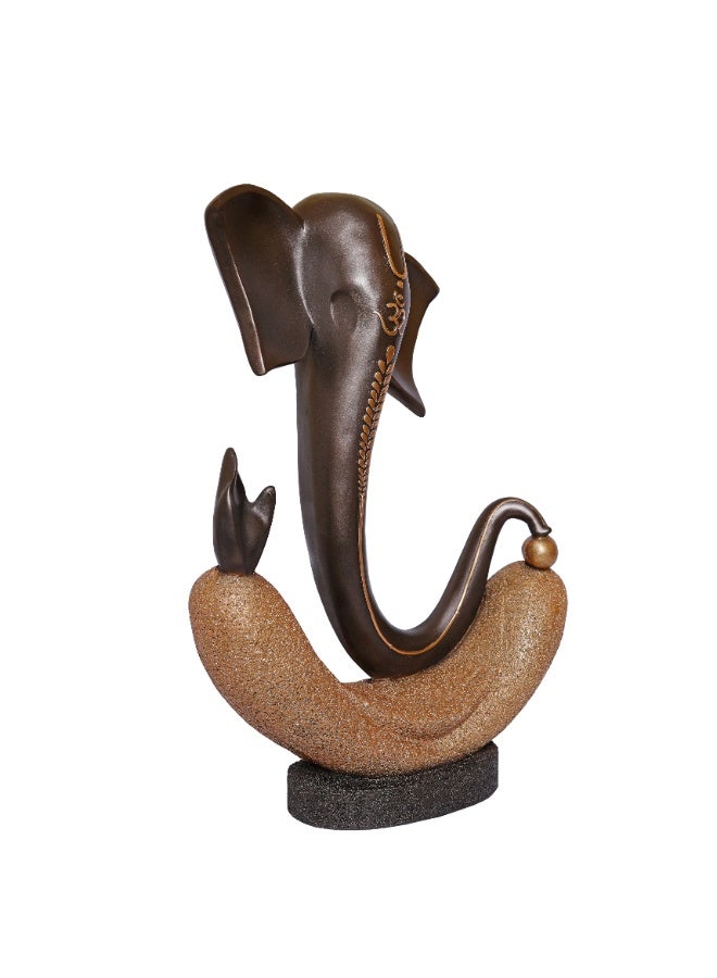 Home auraa Eternal Modern Lord Ganesha Decorative Statue | Premium Polyresin Ganesh Showpiece for Home Décor | Spiritual Table Accent | 40 x 11.5 x 28 CM - Image 2