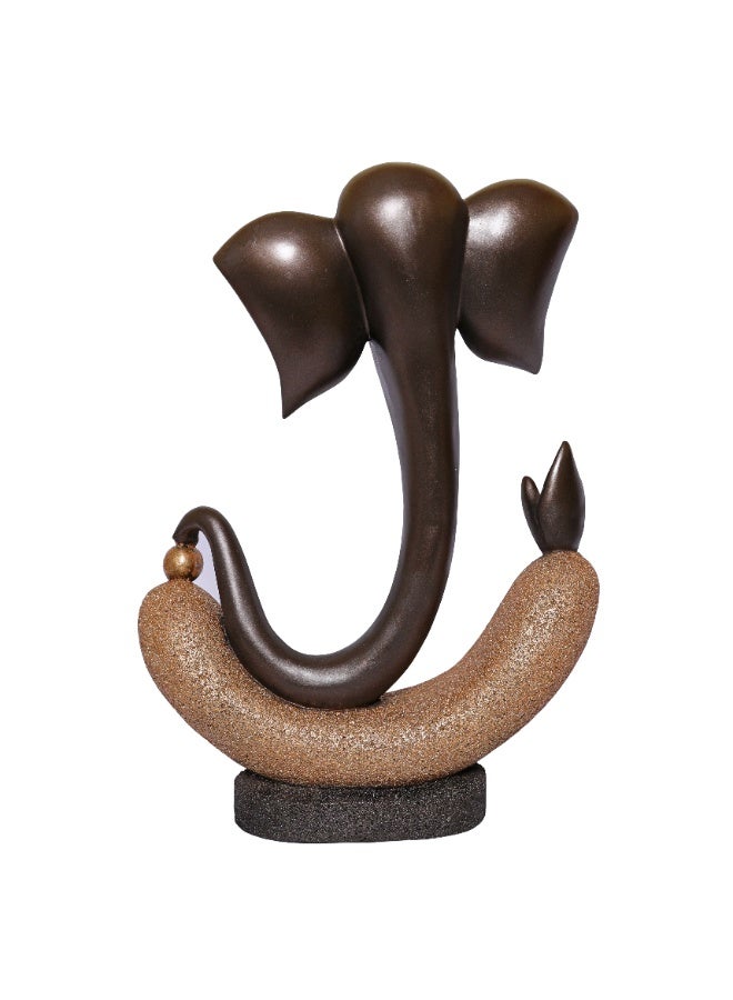 Home auraa Eternal Modern Lord Ganesha Decorative Statue | Premium Polyresin Ganesh Showpiece for Home Décor | Spiritual Table Accent | 40 x 11.5 x 28 CM - Image 3