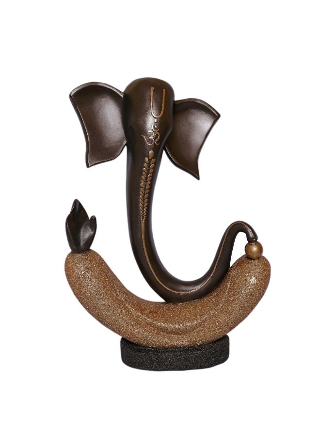 Home auraa Eternal Modern Lord Ganesha Decorative Statue | Premium Polyresin Ganesh Showpiece for Home Décor | Spiritual Table Accent | 40 x 11.5 x 28 CM - Image 4