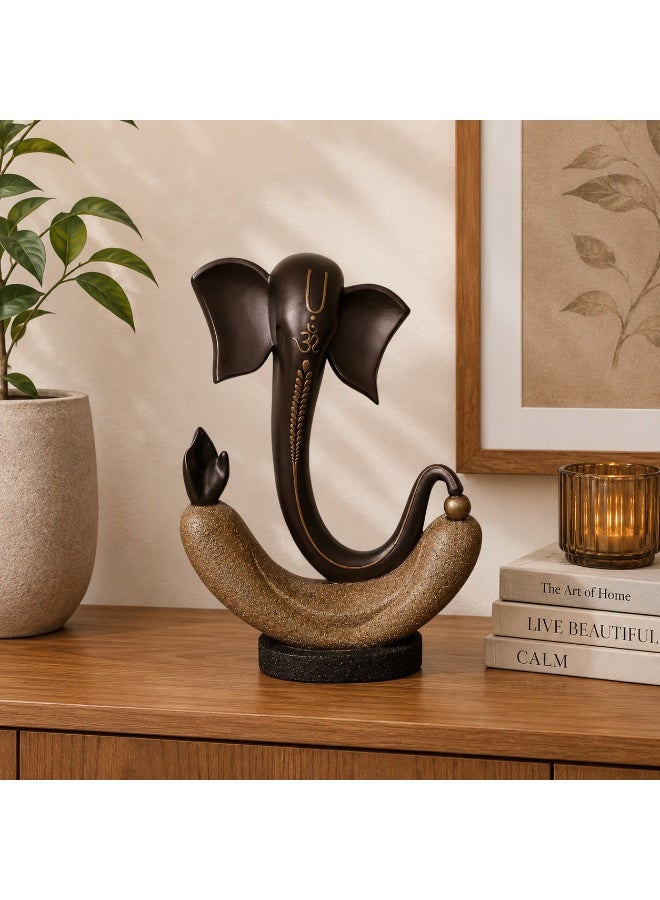Home auraa Eternal Modern Lord Ganesha Decorative Statue | Premium Polyresin Ganesh Showpiece for Home Décor | Spiritual Table Accent | 40 x 11.5 x 28 CM - Image 1