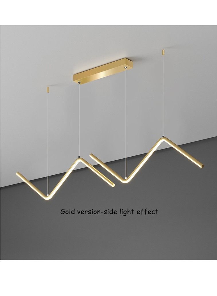 Nordic Pendant Light Art Line Led Haning Lamp Geometric Chandelier Indoor Lights For Restaurant Bar Front Desk Office Decoration - Image 4
