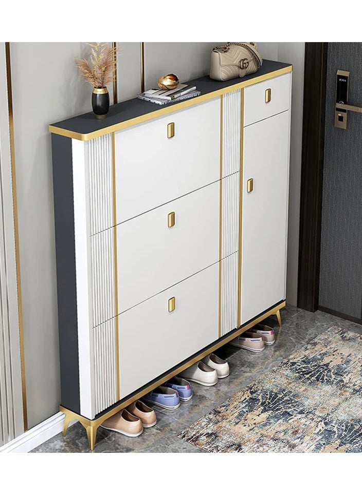 Generic - Shoe Storage Cabinet for Entryway Slim, Shoe Cabinet with 3 Flip Drawers, Entryway Shoe Storage Cabinet for Home and Apartment - Image 1