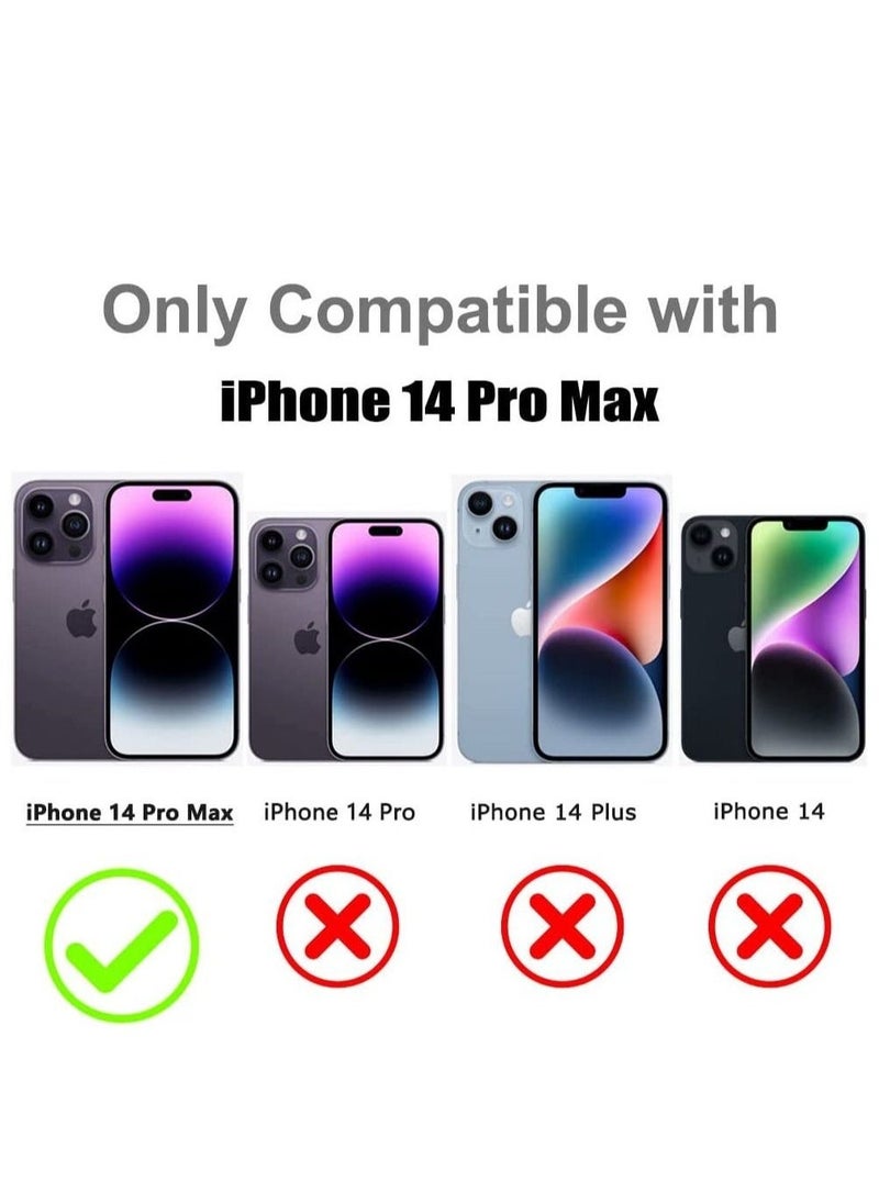 Compatible with iPhone 14 Pro Max Case Camera Lens Protector Plating Luxury Cover for Women Men Clear Soft TPU Shockproof Protective Phone Case for 14 Pro Max 6.7 Inch 2022 - Purple - Image 4