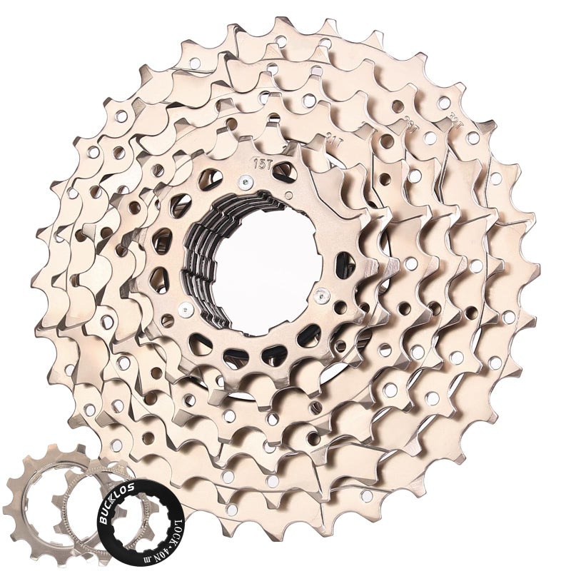 BUCKLOS 8/9/10/11/12 Speed Cassette Ultra-Light 11-25/28/32/34/36/40/42/46/50/52T Bike Cassette Fit Mountain Bike/Road Bike/XC/DH/AM,Compatible with Shimano Sram HG Hub Driverâ€¦ - Image 1