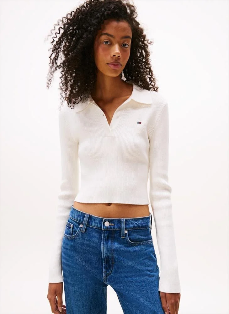 تومي جينز Essential Polo Sweater