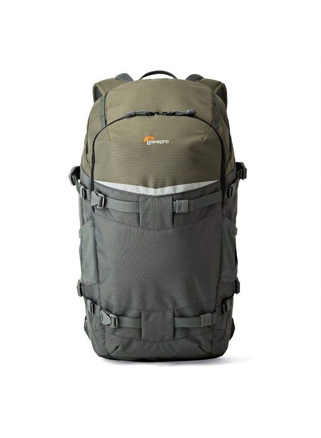 Lowepro حقيبة ظهر LP37016-PWW Flipside Trek BP 450 AW لكاميرا، رمادي/أخضر داكن - Image 1
