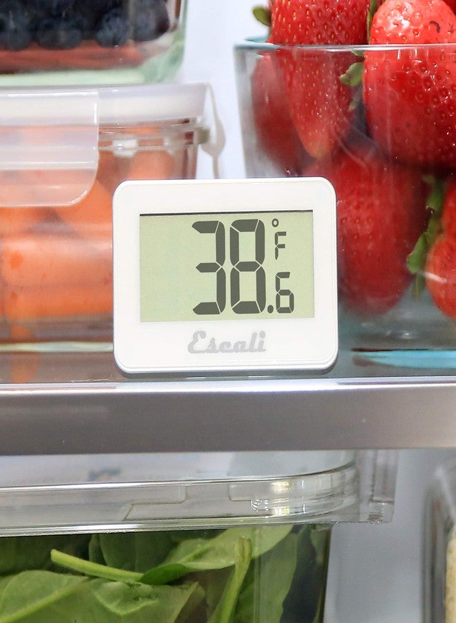 Escali DHF1 Large LCD Digital Display Refrigerator/Freezer Thermometer, -4/80F Degree Range, White - Image 5