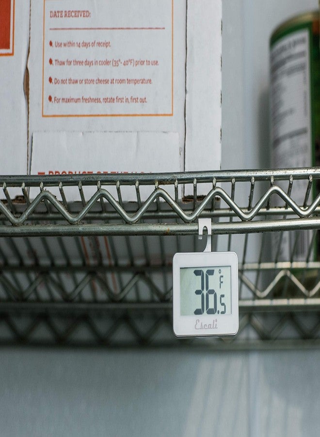 Escali DHF1 Large LCD Digital Display Refrigerator/Freezer Thermometer, -4/80F Degree Range, White - Image 4