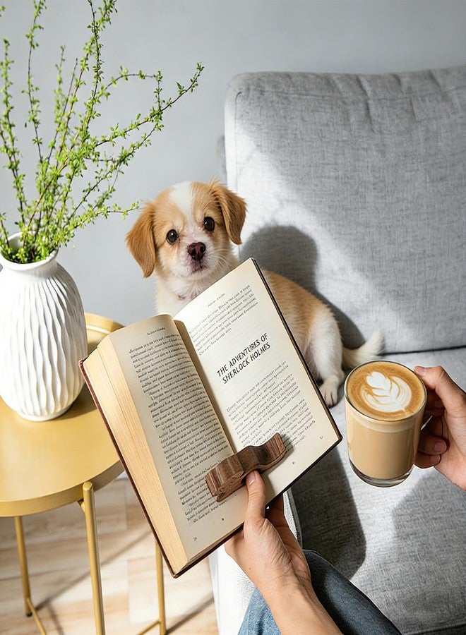 VANTOO Wooden Dog Thumb Book Page Holder for Reading, Cute Bookmark for Women, Book Accessories Gifts for Book Lovers (Dog) - Image 3