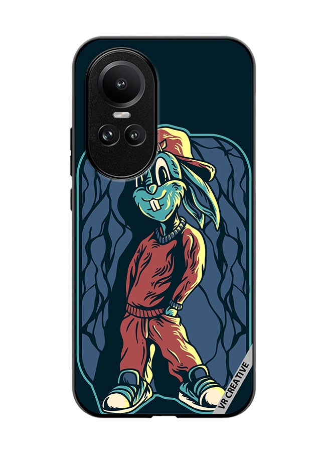 VR CREATIVE Protective Case Cover For Oppo Reno 10 Pro Cool Rabit Design Multicolour - Image 1