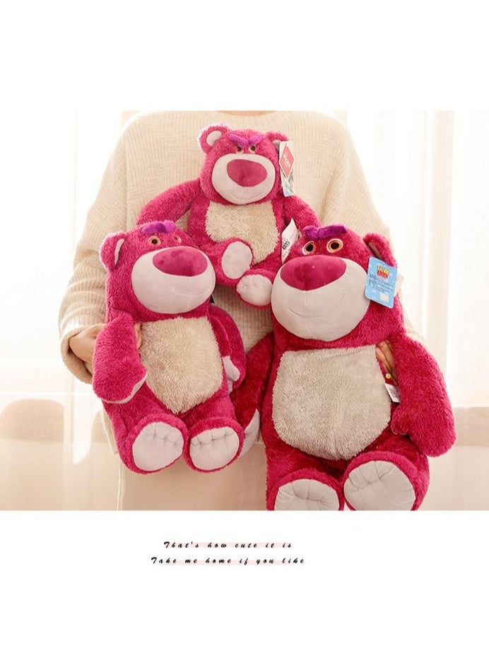 NIBEMINENT - Huggin Bear Lotso Plush Puppets Disney Toy Story 3 Strawberry Bear Doll Toys With strawberry scent - Image 1