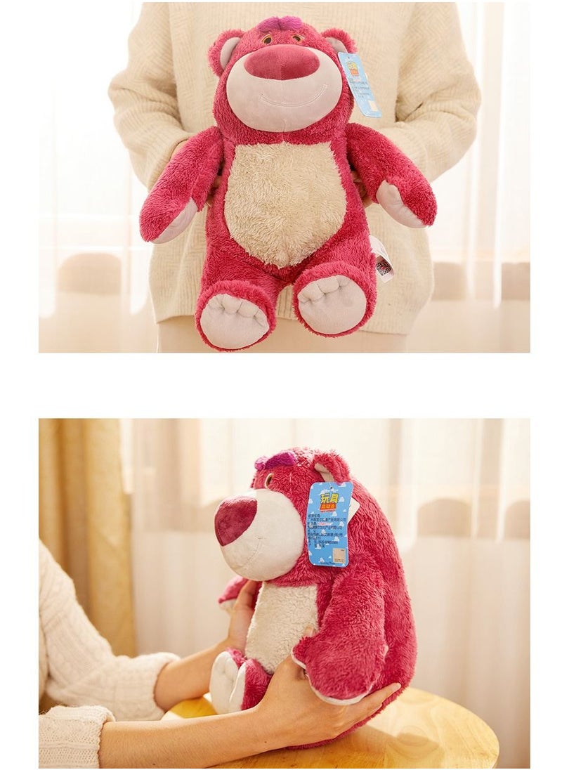 NIBEMINENT - Huggin Bear Lotso Plush Puppets Disney Toy Story 3 Strawberry Bear Doll Toys With strawberry scent - Image 1