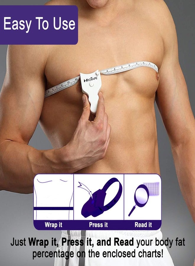 MyoTape Vinyl Body Measuring Tape - One Handed Use with Push Button Retraction - Measure Any Body Part - Image 2