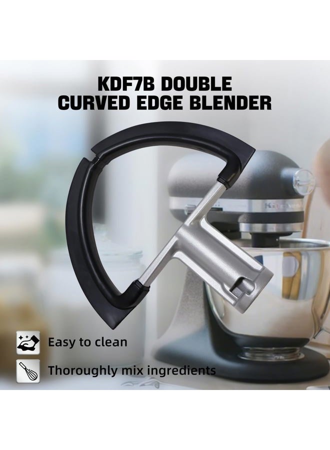 HSJAWA KDF7B Double Flex Edge Beater Compatible with KitchenAid Bowl-Lift Stand Mixers KDF7B Flex Edge - Image 5