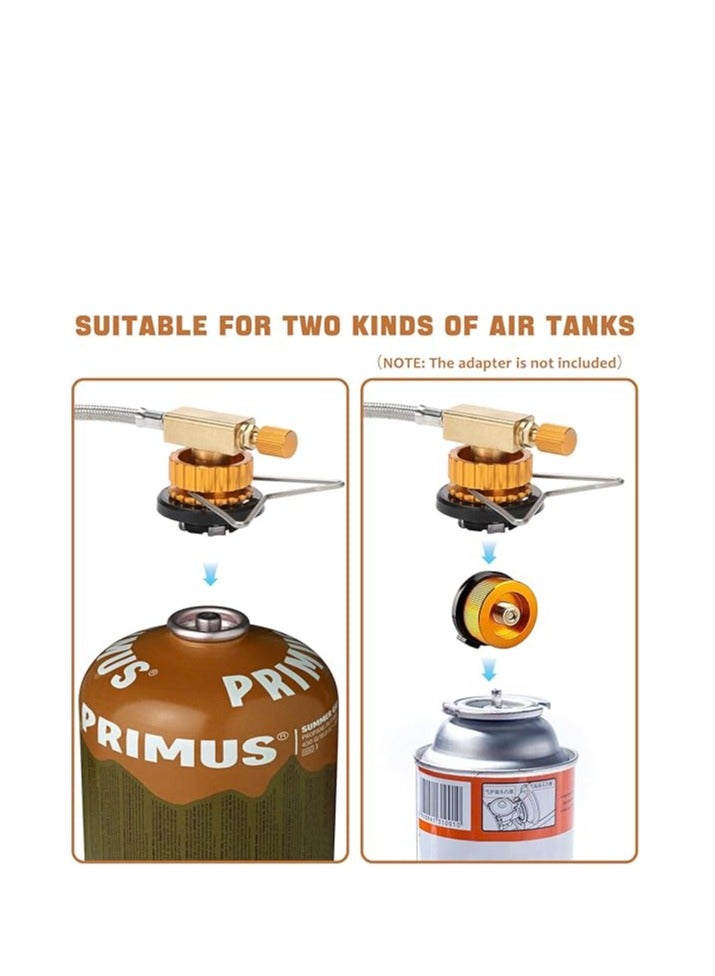 إسكدنيا 3800W Backpacking Stove Portable Camping Stove Gas Portable Windproof Camp Stove Foldable Backpack Stove with Pot Brackets for BBQ Hiking Camping Trekking Fishing Picnic - Image 4