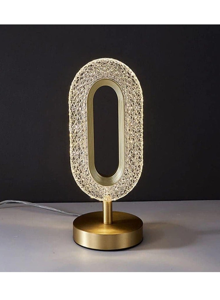 TIGER Three-Color Touch Control LED Crystal Table Lamp – Diamond-Cut Face Design with Rechargeable Battery, USB Charging, Soft Ambient Lighting – Dimmable Touch Sensor Lamp for Bedroom, Living Room, Study, or Gift – Elegant Mood Light for Home Décor - Image 3