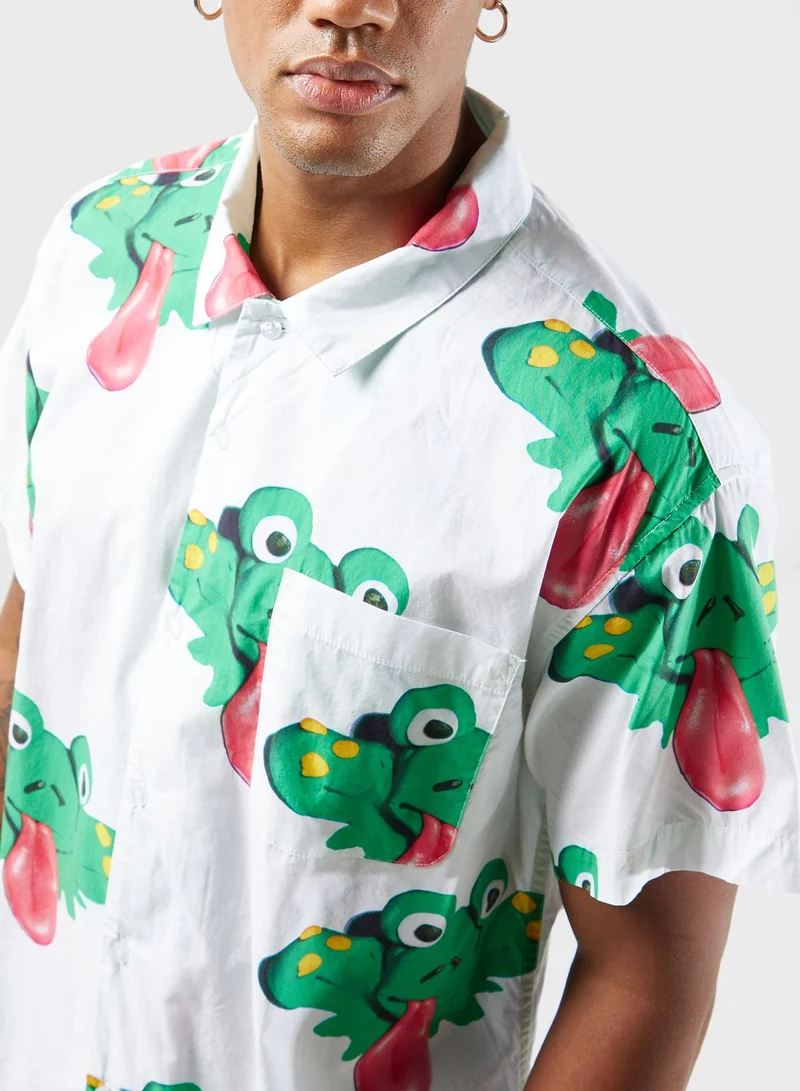 OBEY Frogman Woven Shirt