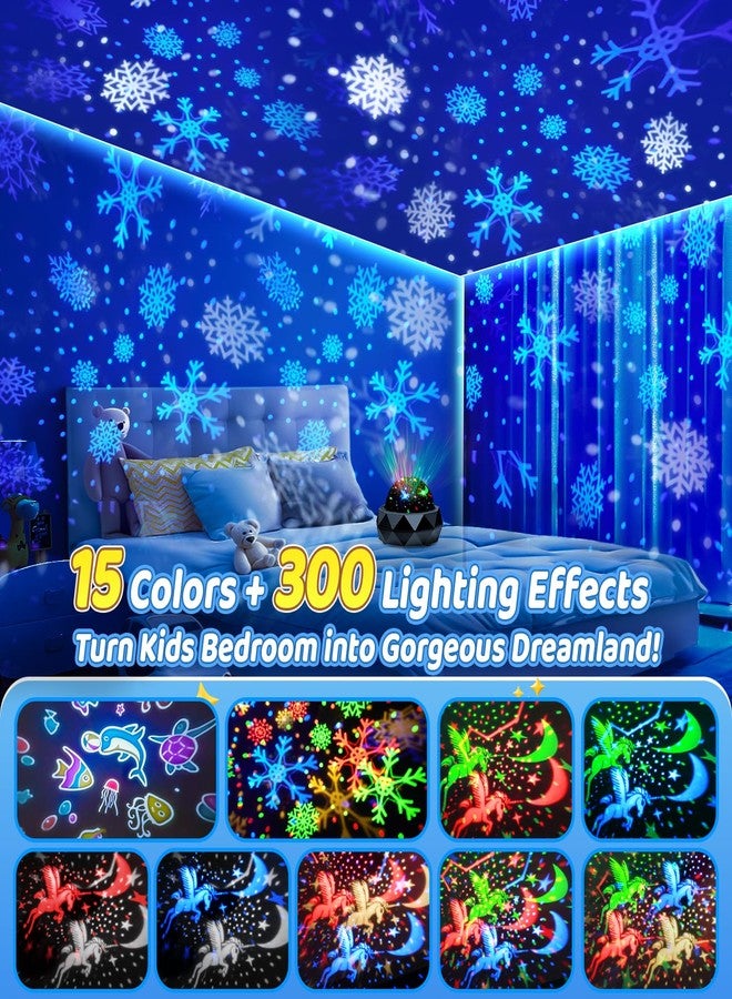PIKOY Kids Night Light + 15 Colors, 15 White Noises + 3 Movies + Rechargeable Night Light Projector for Kids, Night Light Projector for Kids, Star Projector for Kids, - Image 4