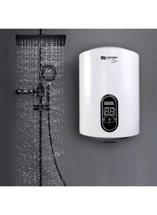 يونيون إير سخان مياه كهرباء يونيون اير سيجنتشر ديجيتال،كنترول 50 لتر، ابيض – EWH50C310 - Image 2