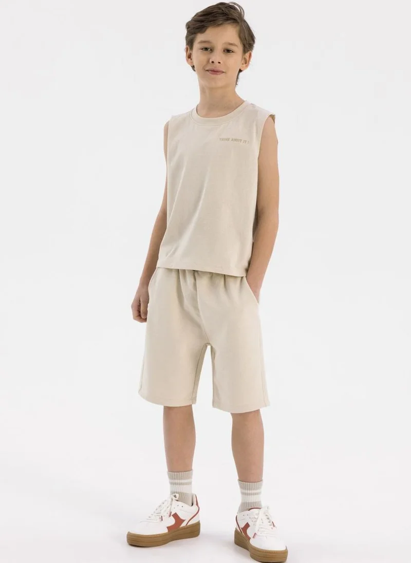 MINOTI Teen Boys Vest and Shorts Set