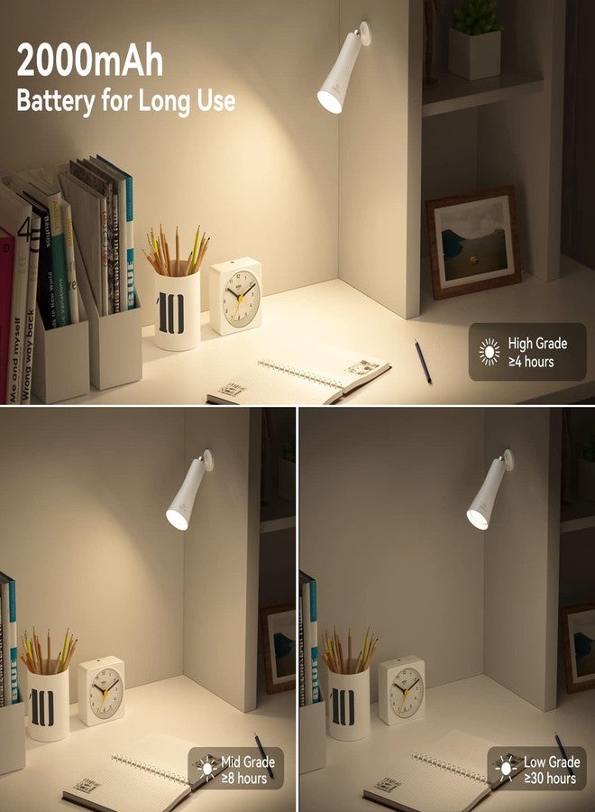 KDD LED Wall Mounted Reading Lights - 3 in 1 Cordless Bedside Lamps with USB Charging Port - Magnetic Headboard Clip on Book Light Wall Sconce with 3 Brightness Levels for Home Office Bedroom - Image 5