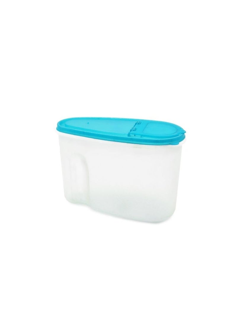 LTR Tp501 Food Dispenser  1.5 Liter Capacity  White Blue Suitable For Storing Dry Foods Such As Flour  Sugar  Rice  Grains And Cereals Food Container Home Kitchen Organiser  - Image 3