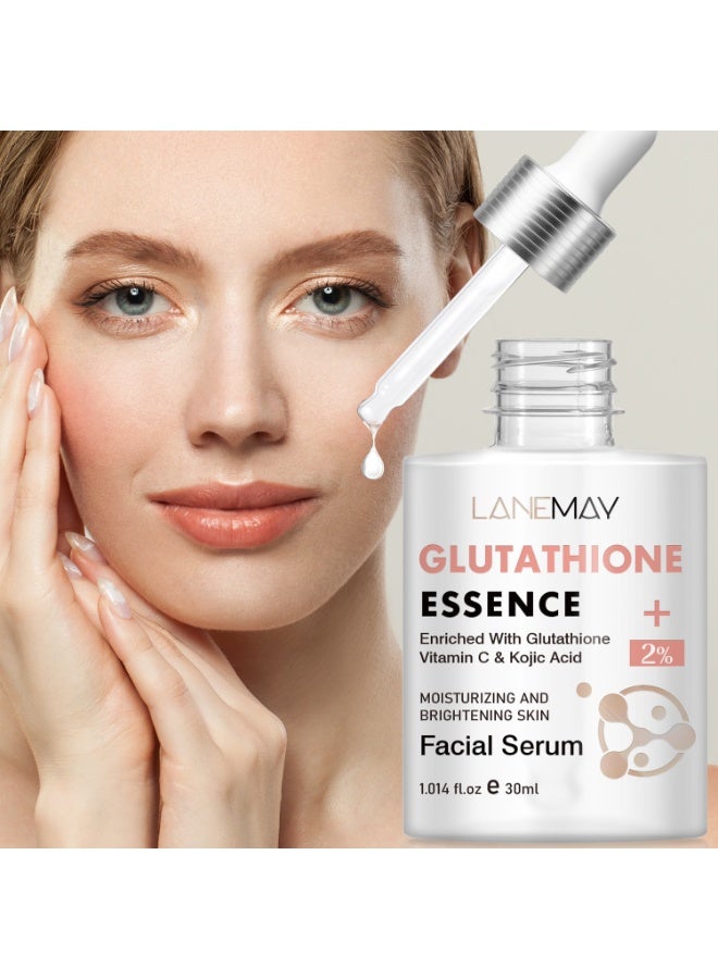 LANEMAY Glutathione Essence Face Serum Moisturizing Brightening Skin, Reduces Fine Lines & Wrinkles, Dark Spot Remover Face Serum,  Repairs Skin for Day and Night Use - Image 1