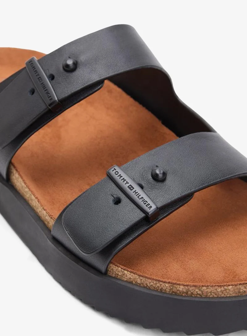 TOMMY HILFIGER  Cork Adjustable Lth Sandal for Men | Best Price UAE