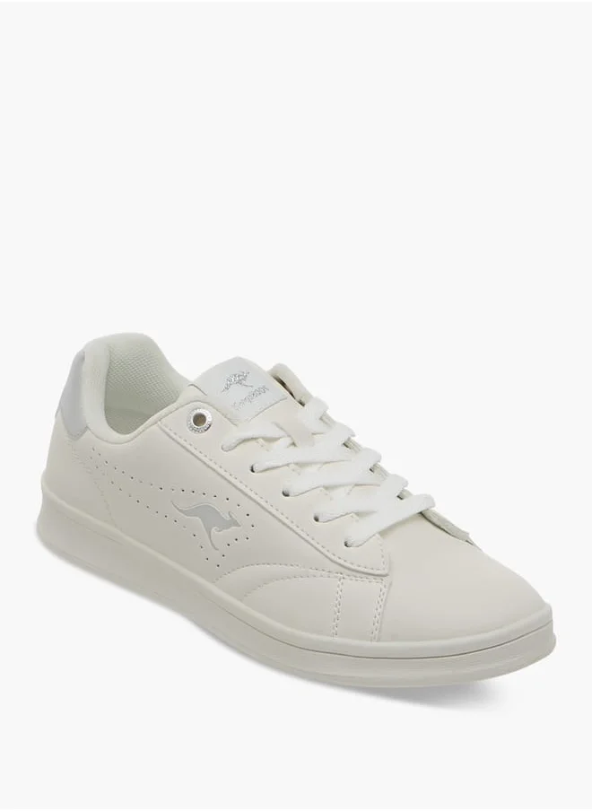 kangaROOS Women's Logo Detail Sneakers With Lace-Up Closure