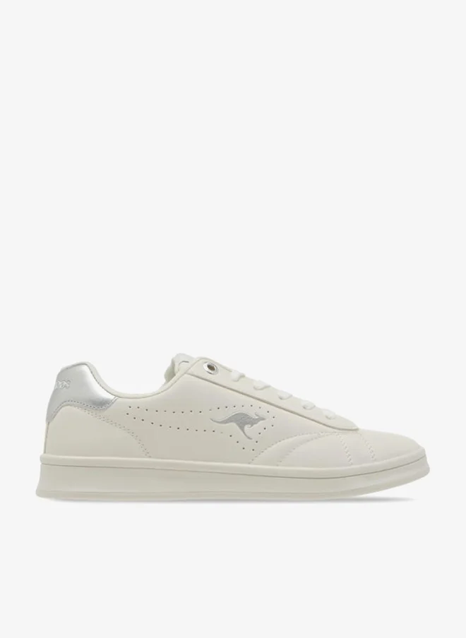 kangaROOS Women's Logo Detail Sneakers With Lace-Up Closure