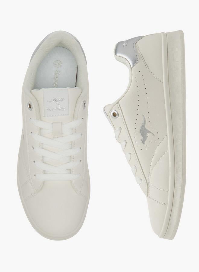 kangaROOS Women's Logo Detail Sneakers With Lace-Up Closure - Image 1