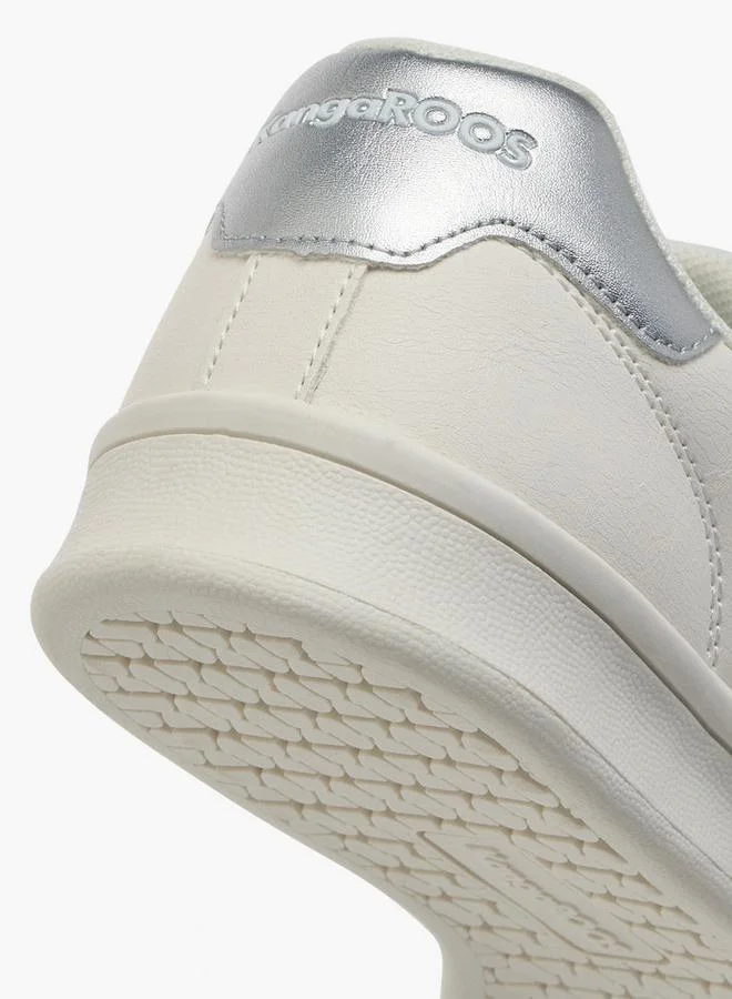Kangaroos WHITE Women's Logo Detail Sneakers With Lace-Up Closure for Women | Best Price UAE