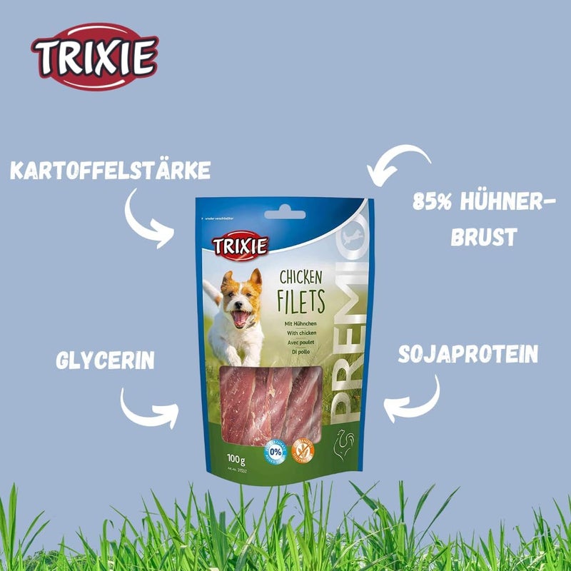 Trixie Premio Chicken Filets Dog Treats - 100G - Image 3